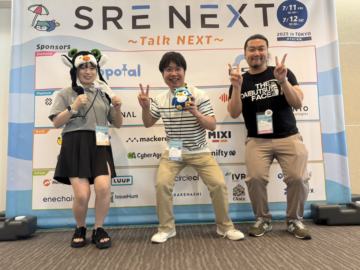 zuncha318's tweet image. ゆるSRE勉強会運営で✌️#yurusre #srenext