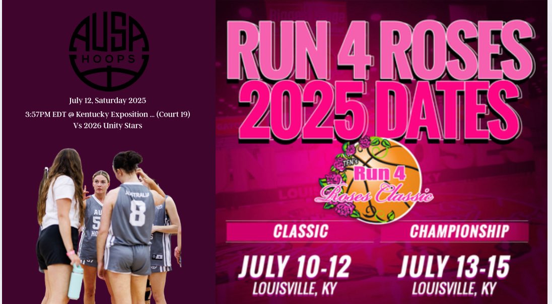 Tahlia Tuckey (@tahliatuckey) on Twitter photo In motion at <a href="/TFNsRun4Roses/">TFN's Run 4 Roses</a> ๐ฆ๐บ
Catch me playing on court 19 @ 3:57 PM ๐
#womenbasketball #collegebasketabll #Run4Roses #AUSAHoops
<a href="/AUSA_Hoops/">AUSA Hoops</a> <a href="/TFNsRun4Roses/">TFN's Run 4 Roses</a> In motion at <a href="/TFNsRun4Roses/">TFN's Run 4 Roses</a> ๐ฆ๐บ
Catch me playing on court 19 @ 3:57 PM ๐
#womenbasketball #collegebasketabll #Run4Roses #AUSAHoops
<a href="/AUSA_Hoops/">AUSA Hoops</a> <a href="/TFNsRun4Roses/">TFN's Run 4 Roses</a>