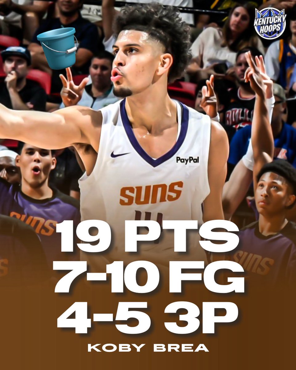 Koby Brea SHOWED OUT in his NBA Summer League debut for the Suns 🌵🏜️