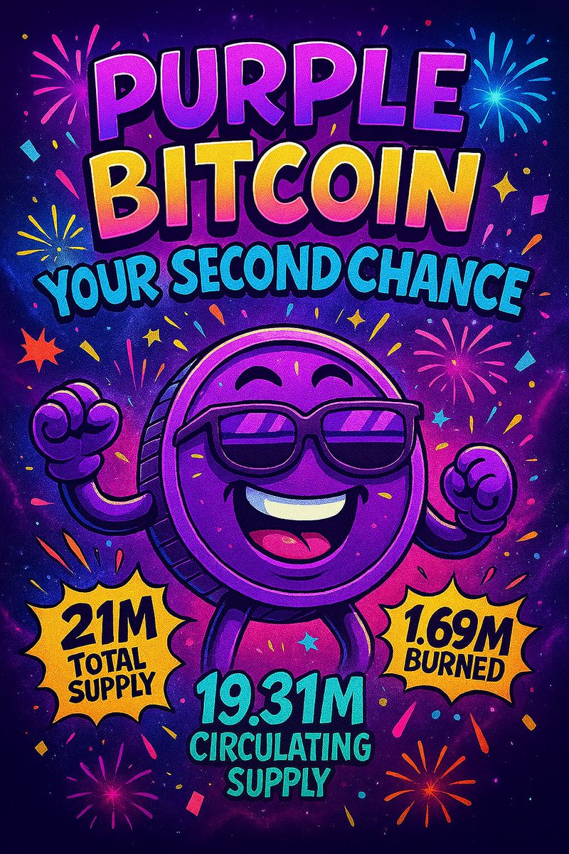 ElessarFree's tweet image. Missed the orange wave? The purple encore is LIVE—same 21 M cap, whole new vibe. $PBTC 🚀