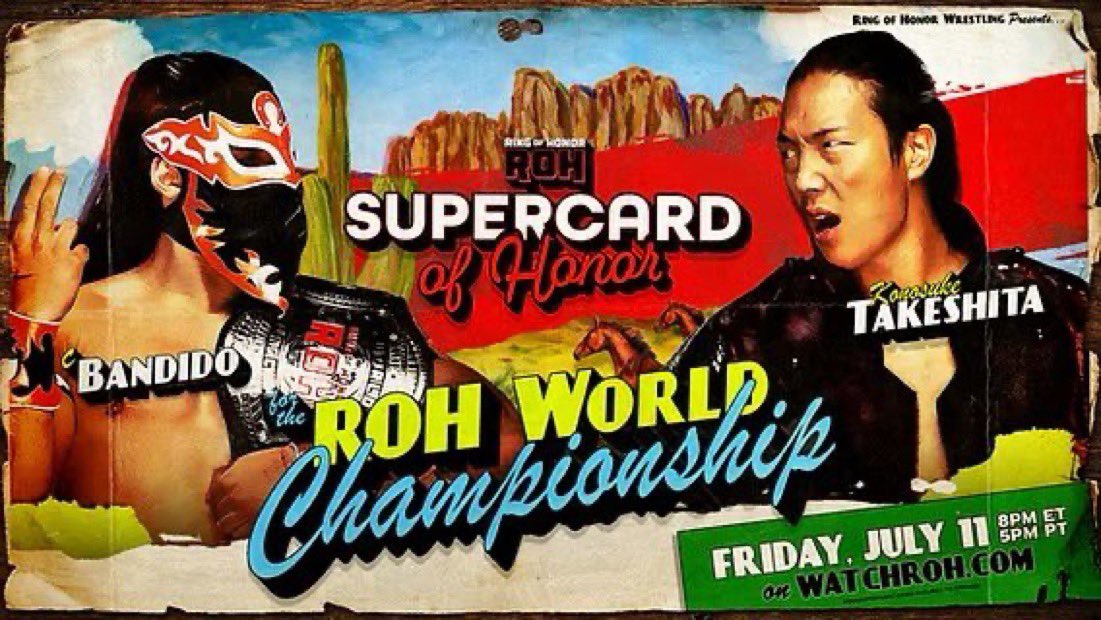 cokenocaffeine's tweet image. Bandido [c] vs. Konosuke Takeshita 
ROH Supercard Of Honor 2025 

⭐️⭐️⭐️⭐️⭐️⭐️⭐️⭐️⭐️⭐️⭐️⭐️⭐️ etc.