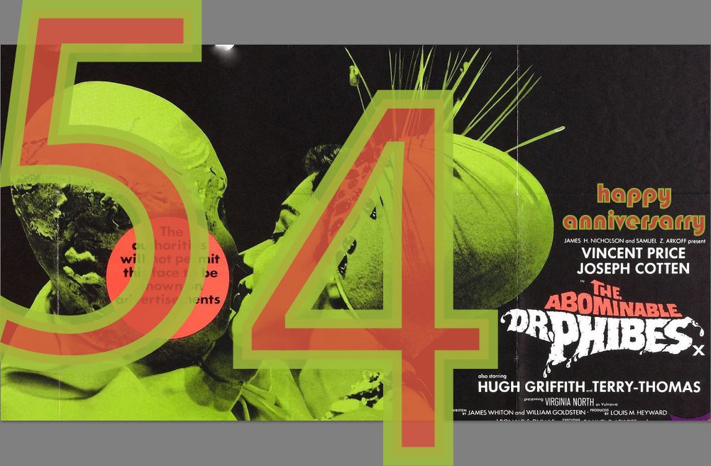 PhibesForever's tweet image. Strike up the Dr. Phibes Clockwork Wizards it&apos;s time to celebrate the #54thanniversary of #THEABOMINABLEDRPHIBES! Buy and Read the #DrPhibesBooksTrilogy today and become a #DrPhibesPhanforever #DRPHIBES #drphibesrisesagain #DRPHIBESINTHEBEGINNING amazon.com/stores/William