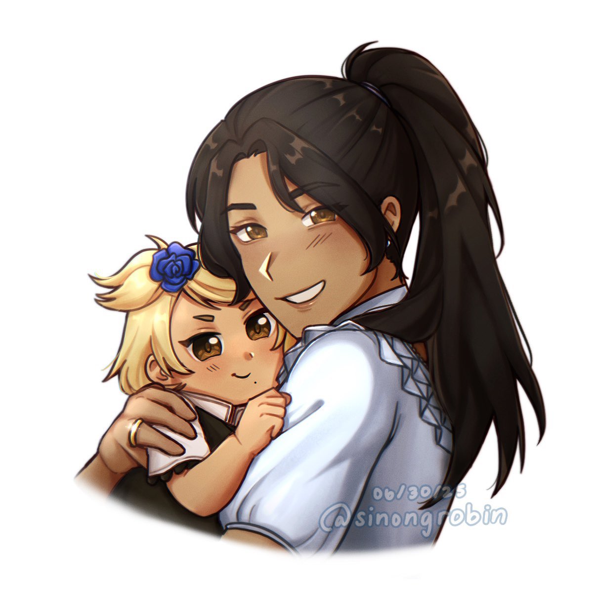 lovinglandau's tweet image. happy 800 days of #geprei ft. mother and daughter 💙🩵

🎨: sinongrobin