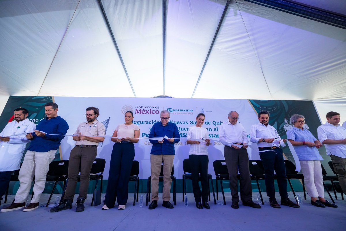 rochamoya_'s tweet image. La salud no es un privilegio, es un derecho.
Y hoy, en Sinaloa, la presidenta @Claudiashein encabezó la inauguración de nuevas áreas en el Hospital Pediátrico IMSS–Bienestar, en Culiacán.
Este espacio ofrecerá atención digna y especializada a niñas y niños de todo el noroeste…