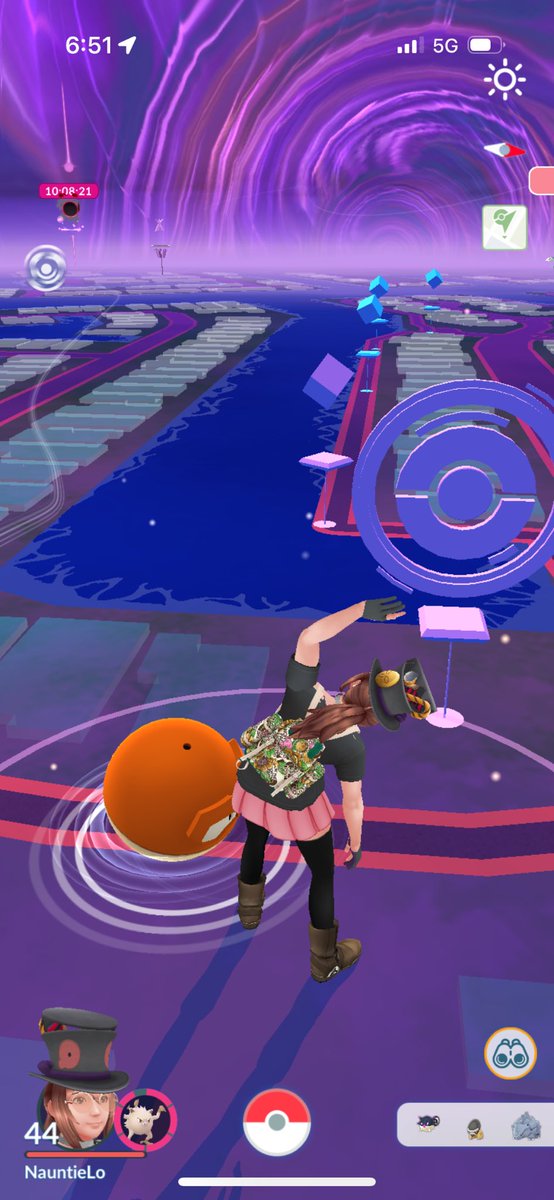 Just stretching a bit while the northern lights are going off on my Pokémon screen…