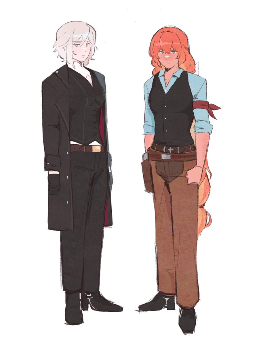 L0yoke's tweet image. My hcs for the honeysuckle faumie fic.. Probably a few more honeysuckle drawings coming later this week #Limbus_Company #LimbusCompany