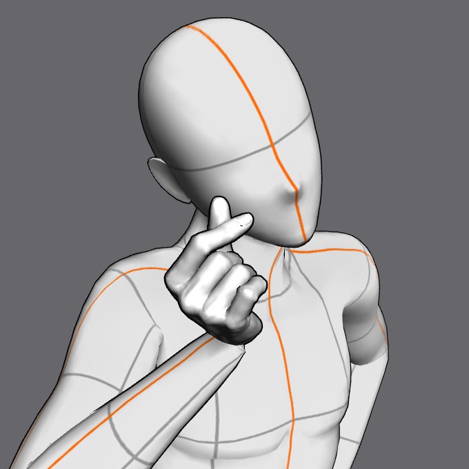 리얼한 손하트 포즈 모델링 Realistic hand heart pose modeling (한정무료 limited-time free)  by 線画屋本店＠一部BOOTHにて販売中 
assets.clip-studio.com/ko-kr/detail?i… #clipstudio