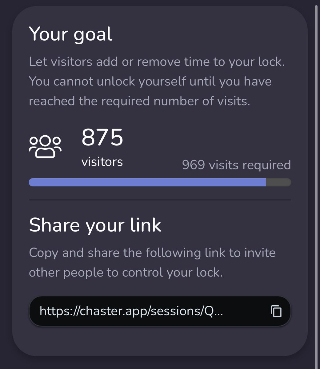 So close, give me more votes!

🔗: chaster.app/sessions/Qr9Jr…