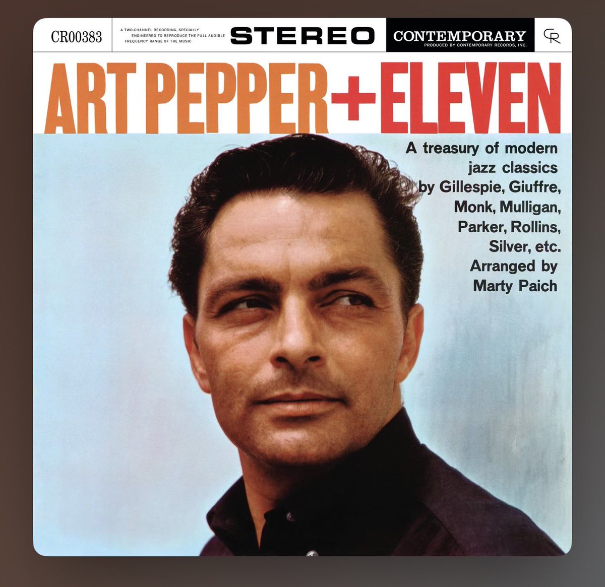 最高に伊達男なジャケとサウンド。コンテンポラリー大好き。(Appleさん勝手にジャケ角丸にするのはやめてー)