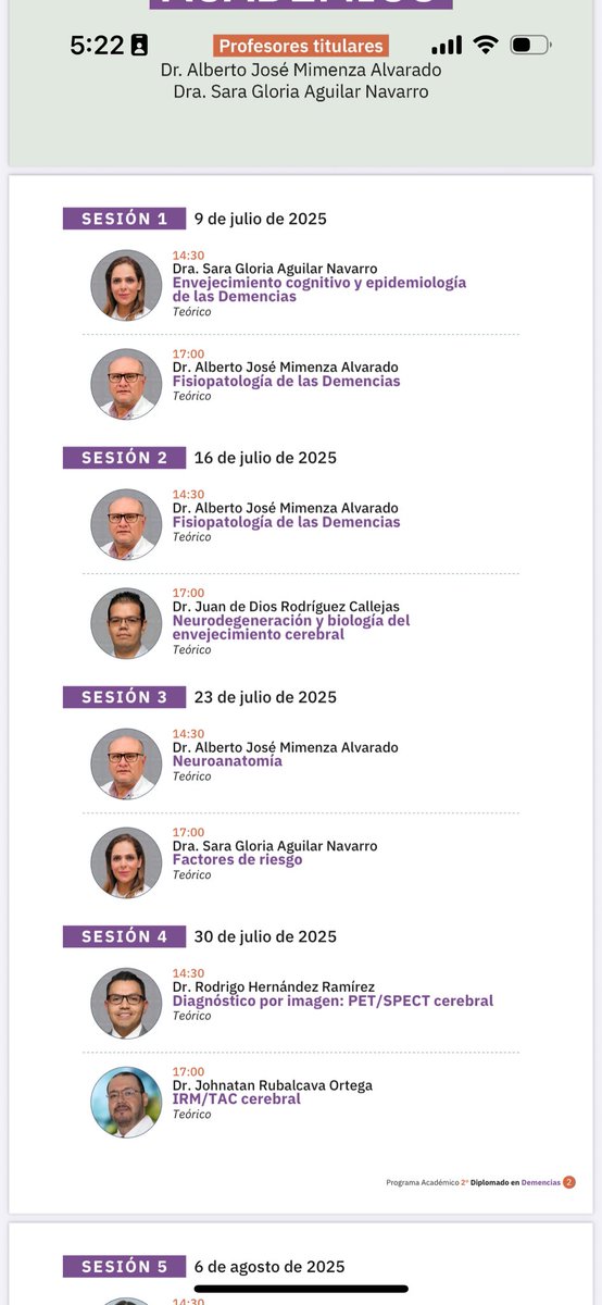 Iniciando las actividades del 2do diplomado en demencias   del INCMNSZ 2025 🙌