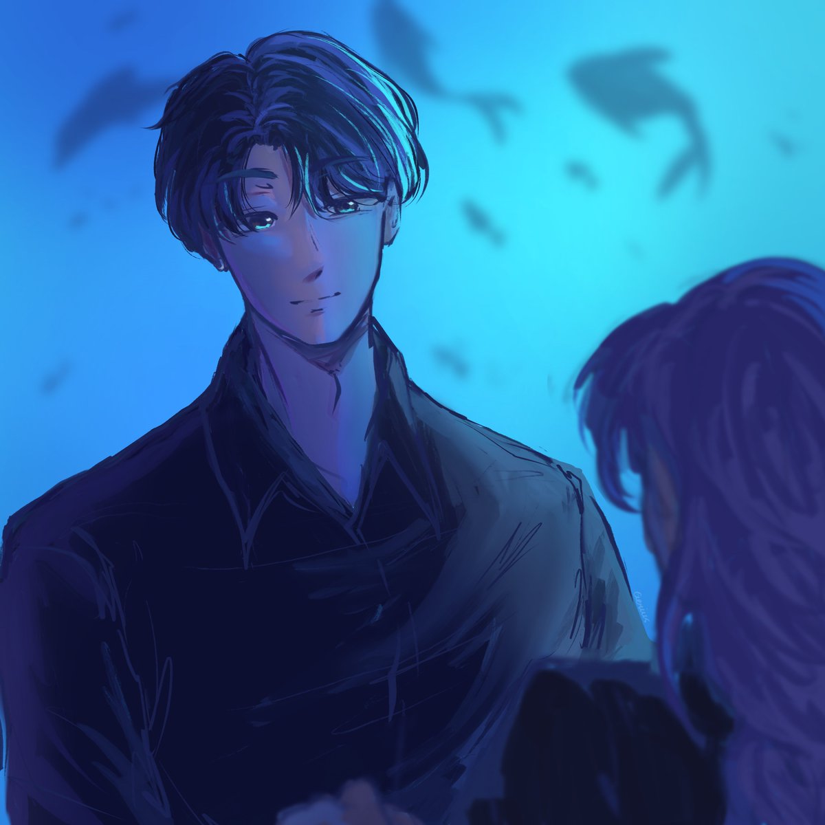 The aquarium date we needed‼️
.
.
.
.
.
I forgot something..heres a repost.
#rujinu #rumi #jinu #kpdh #kpopdemonhunter #digitalart #fanart