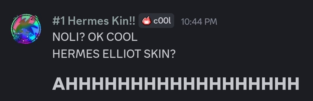 DiscoTheFurry's tweet image. I am VERY happy with this new skin since I started maining elliot and said "wouldnt it be funny if they make a hermes skin.."
I CALLED IT.
#forsakenroblox #epicthemusical