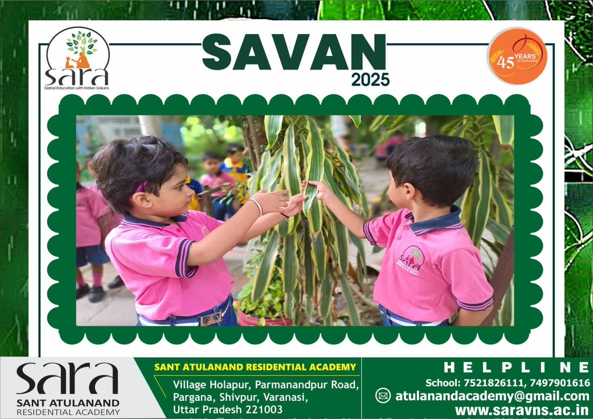 In the holy embrace of Kashi, SARA welcomes Sawan — not as weather, but as worship.
Skies chant scriptures, rains hum hymns, and the campus glows with Mahadev’s grace.
#SawanAtSARA #SacredSkies #HarHarMahadev #SoulfulSARA