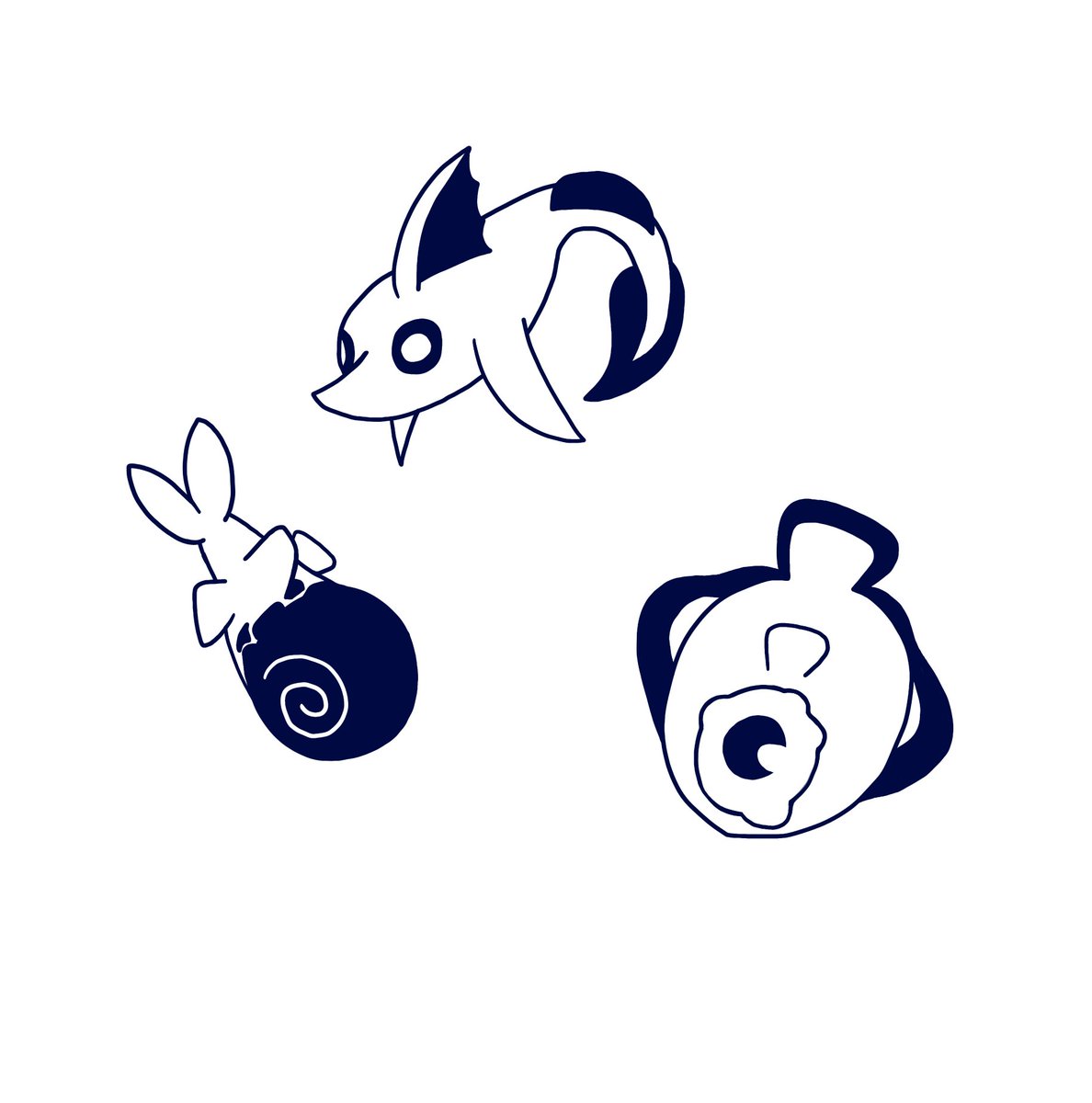Clockwork599231's tweet image. Practiced drawing some fish for a AU I have in mind