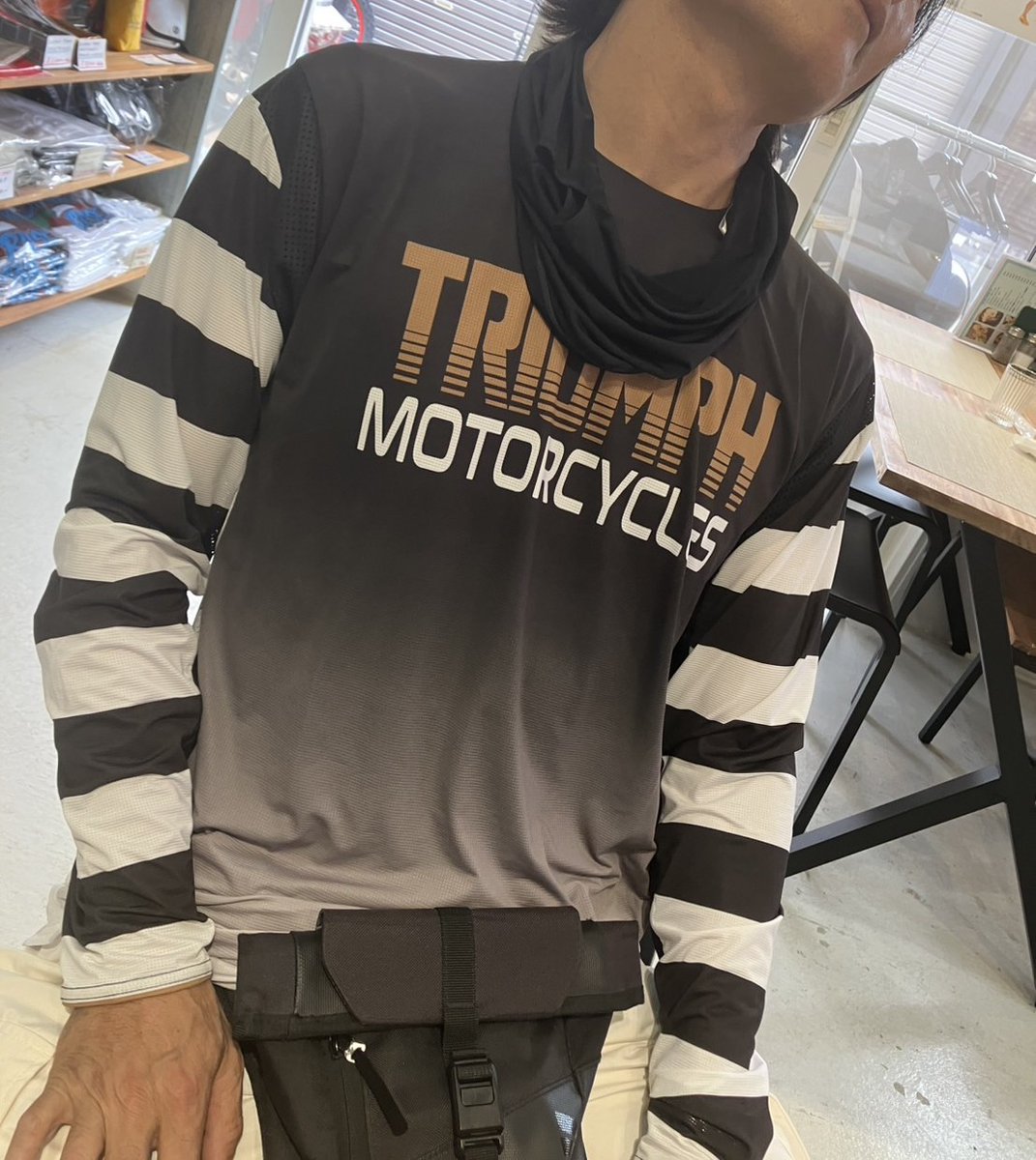 #BMWR18
トッモの納車付き添い
なんも買わないの気分悪いからロンＴ2着買ったった(*´ω`*)