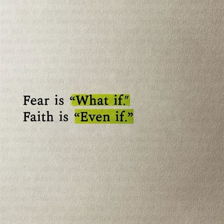 Have some faith, bro.