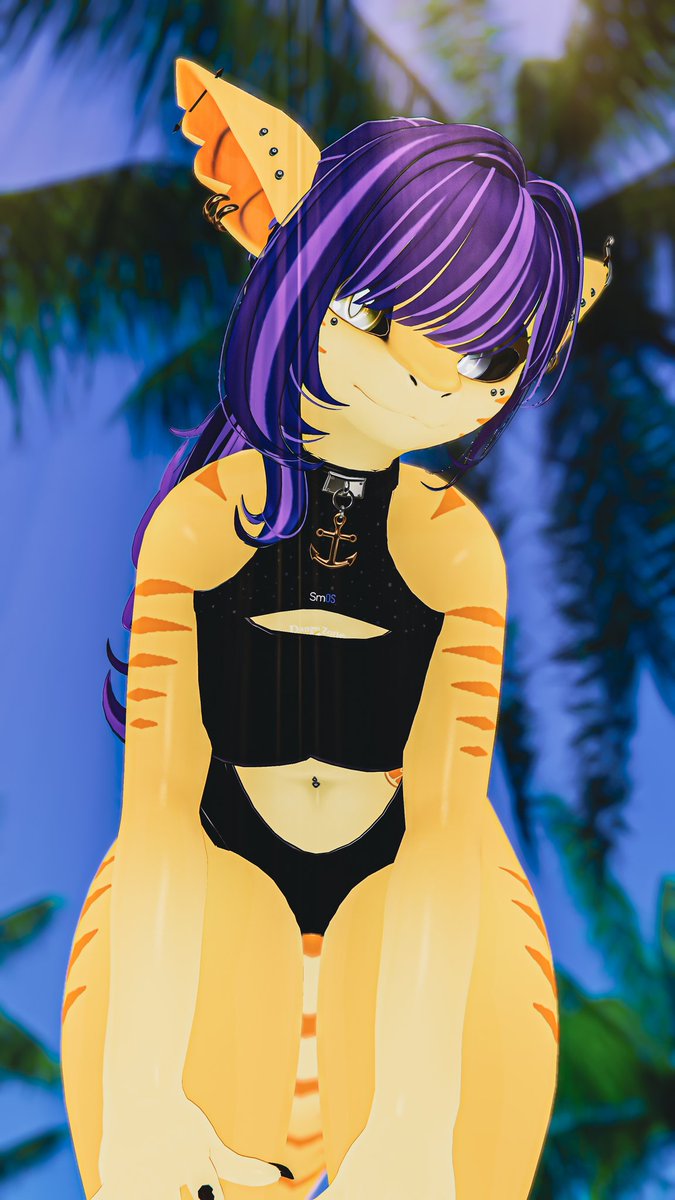 "Oh my, hello there, little one~ Are you lost? Do you need help to find your parents?"

Photo by <a href="/Tazzy_VR/">Tazza</a>

#VRChatPhotography #VRChat #vrchatfurry