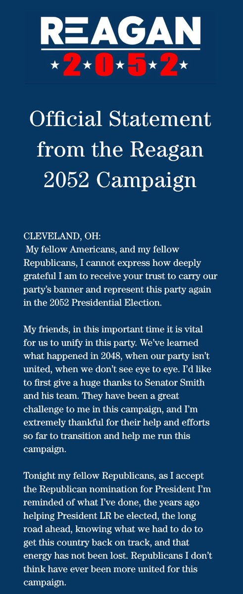 Senator Ronald Reagan (R-OH) tweet media