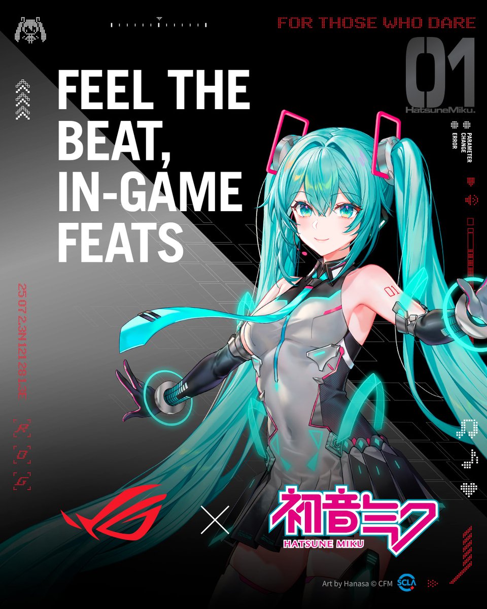 ASUS_ROG's tweet image. 🖤#ROGxHatsuneMiku—the crossover we all needed. 

Check out that entire lineup...a motherboard, graphics card, monitor, apparels, and more.

Yeah, we’re stunned too! 🤯 
Ready to immerse yourself in the vibrant Miku aesthetic? 

Learn more: 
rog.gg/HatsuneMiku 
 
*Some…