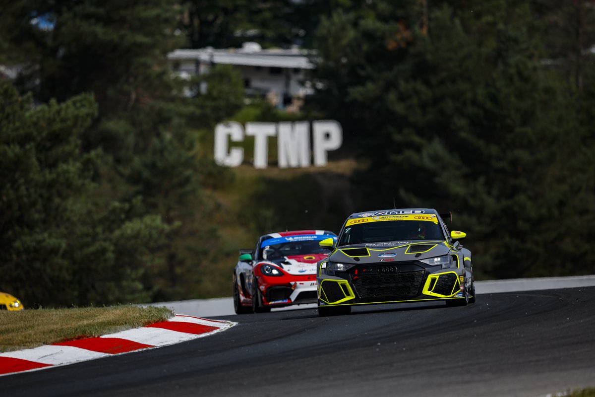 Practice 1 &amp; 2 are complete at the legendary Canadian Tire Motorsports Park! 🏁 Both teams came out strong in Practice 1, landing in the top 10. In Practice 2, gains in pace pushed Megan and Ron Tomlinson up to P9, while Ryan Eversley and Celso Neto held steady in P3 for most of