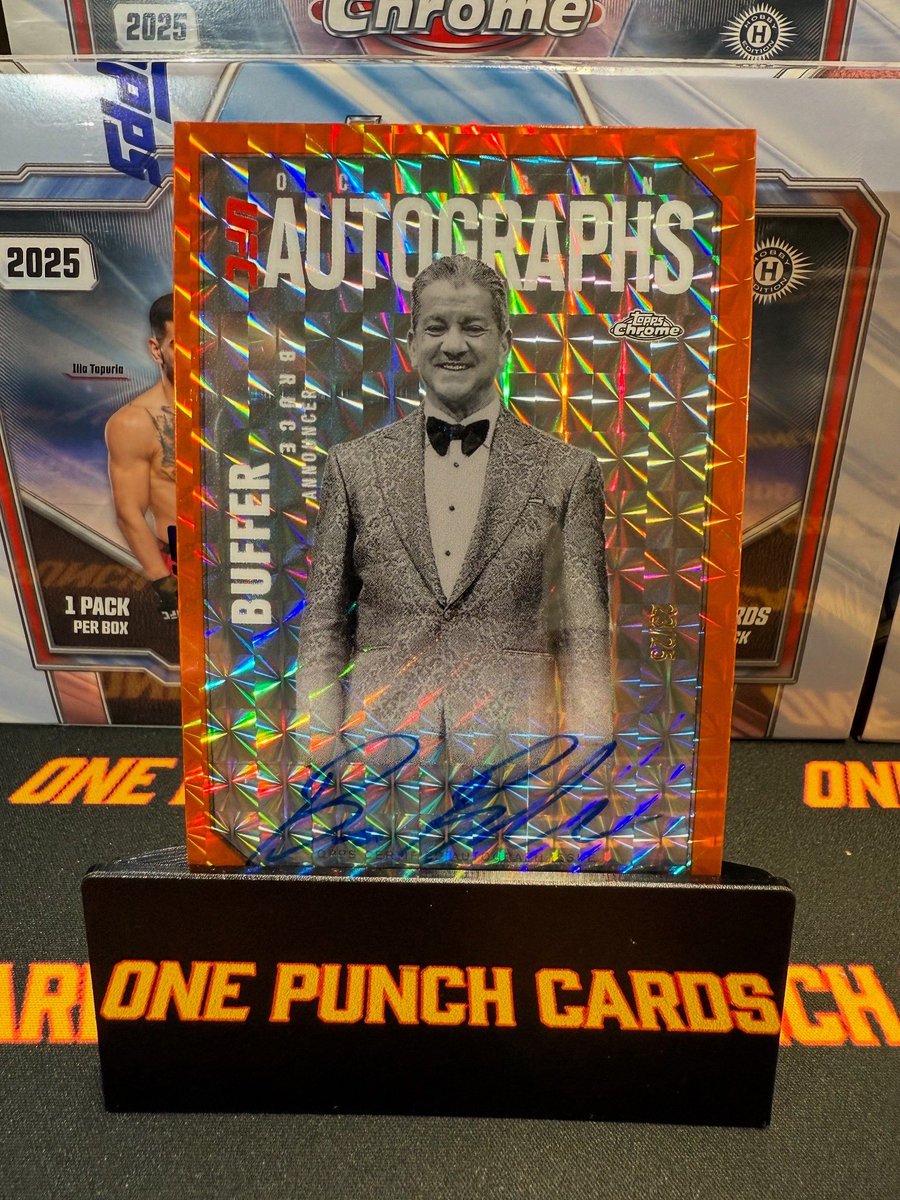 onepunchcards's tweet image. 🔥 Last night’s @fanaticslive show was unreal! We pulled multiple /5, /10, /25, /50, Autos, and more! Absolute fire—don’t miss the next one! 🚨 #UFC