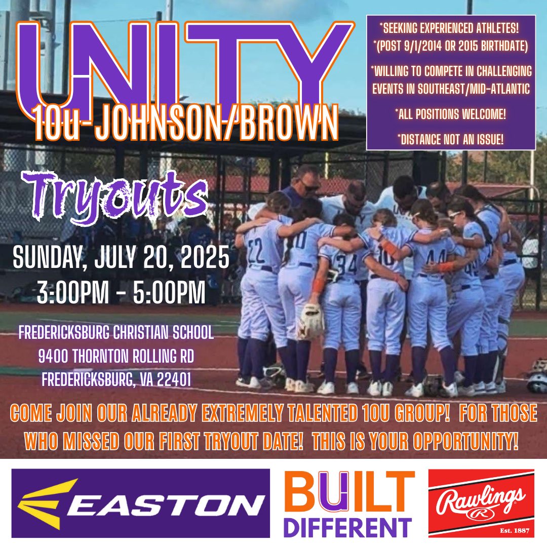 UnityCoachJosh's tweet image. Yep…the 3rd Johnson sister is on her own journey!
This team is super talented & looking to add more talent to the mix - specifically for middle infielders & catchers!
**Elite Pitching is ALWAYS welcome!
If you have a player interested, reach out -…