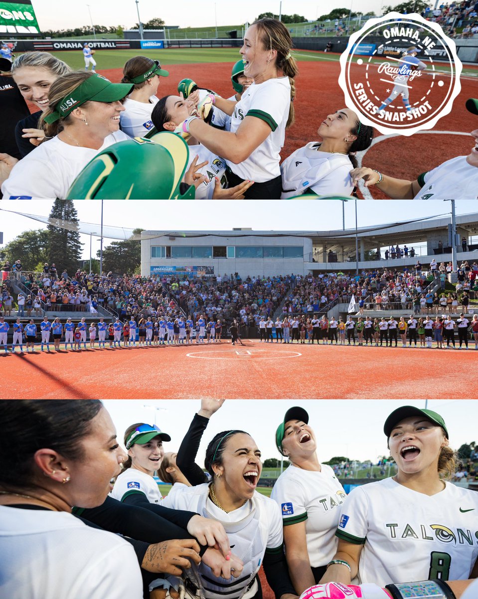 sold out crowd in Omaha today 💚

<a href="/RawlingsSB/">Rawlings Softball</a>