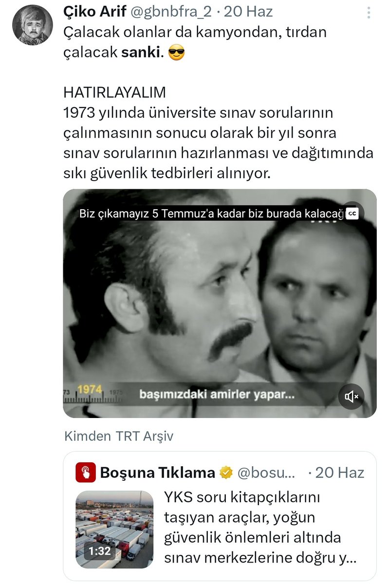 Rejim, soruları çalmış! 😎