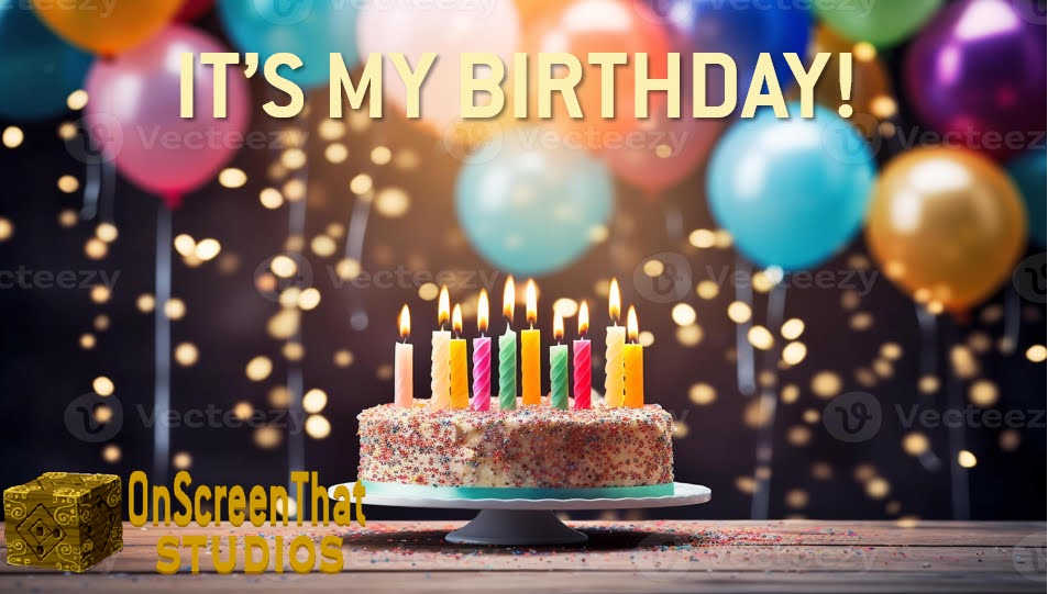 OnScreenThat1's tweet image. It&apos;s my birthday! 🥳 🎇🎂🎉🎈🎉#birthday #happybirthday