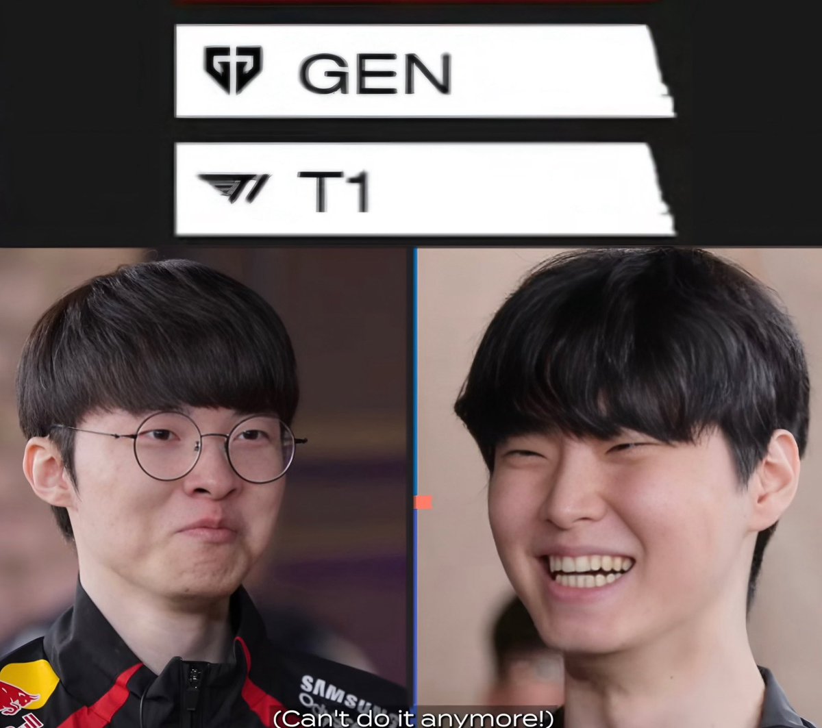 arim_011's tweet photo. —————————————
YES! Here we go AGAIN!!

Hi #GenG it’s #T1 AGAIN 😂😭
————————————— https://t.co/a2L1LH1Qon