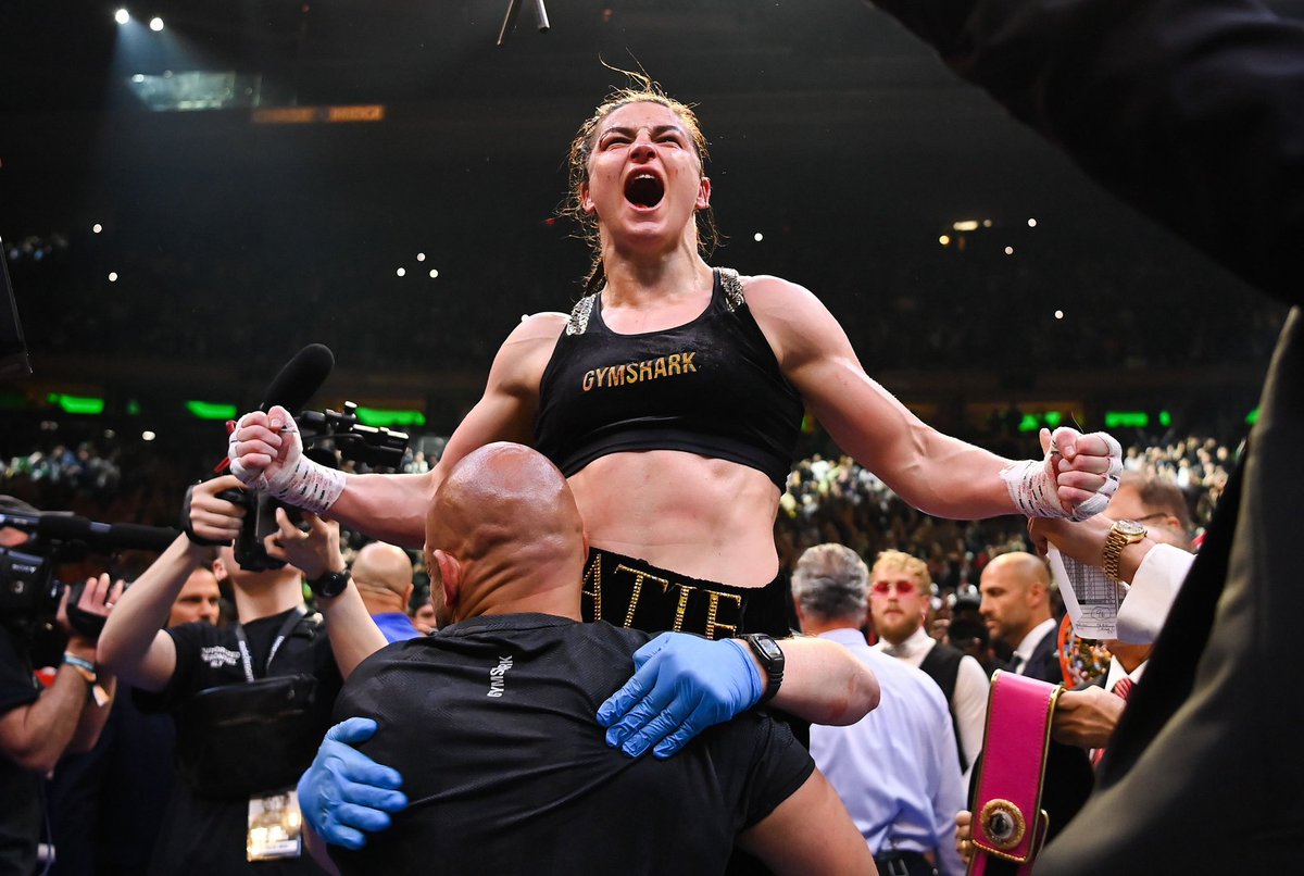 Brilliant win for <a href="/KatieTaylor/">Katie Taylor</a> 
<a href="/netflix/">Netflix</a> commentators, embarrassed for you.