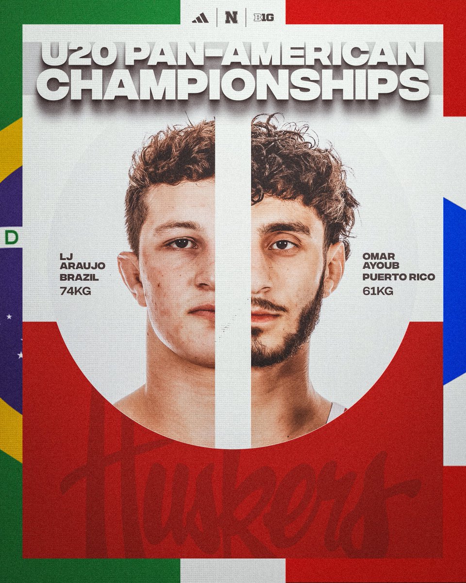 HuskerWrestling's tweet image. Good luck to LJ and Omar at the U20 Pan-American Championships today.
📍 Lima, Peru
⌚️ 10am CT
📊 go.unl.edu/e5z2