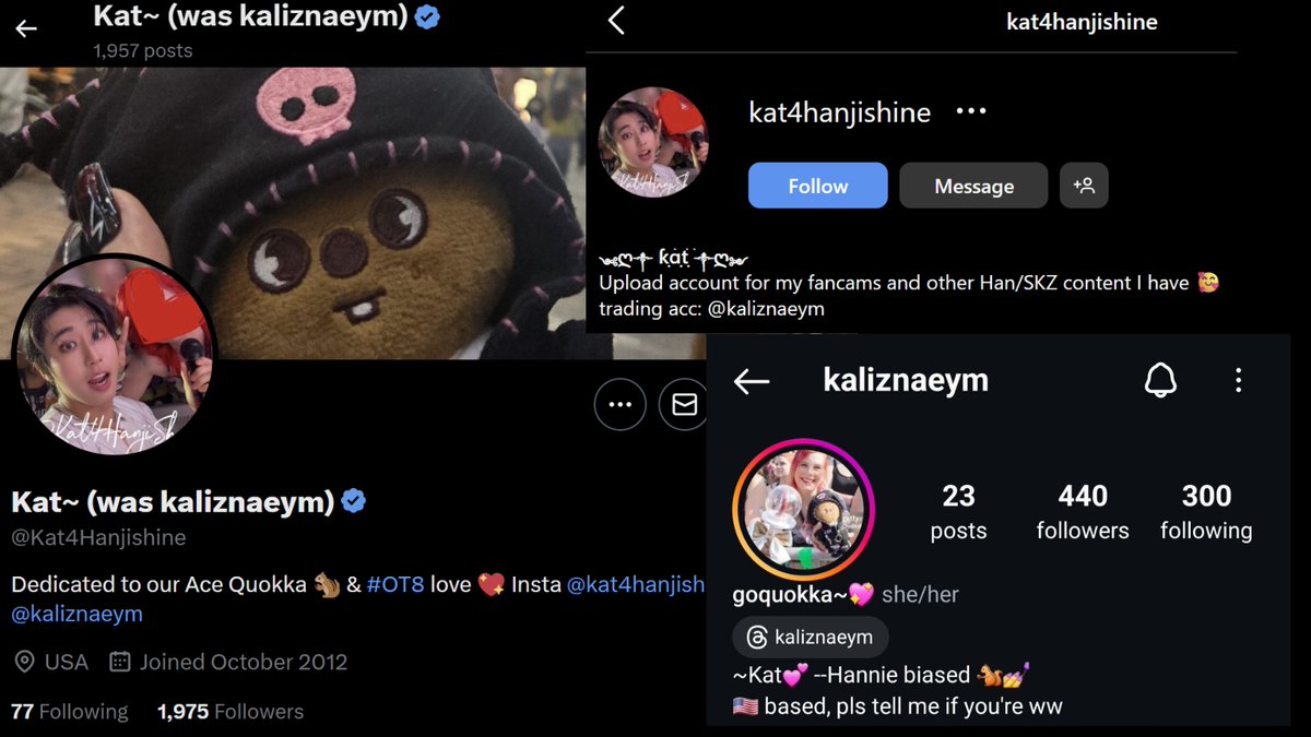 threeercha's tweet image. 🧵 The truth about @/kat4hanjishine (formerly kaliznaeym) 🧵