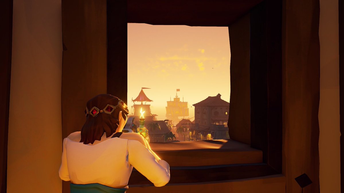 “🌅 Sunset at Port Merrick… a pause before the next journey ⚓🚶‍♂️”

Theme: Landmarks
#sotshot <a href="/SeaOfThieves/">Sea of Thieves</a> #SeaOfThieves