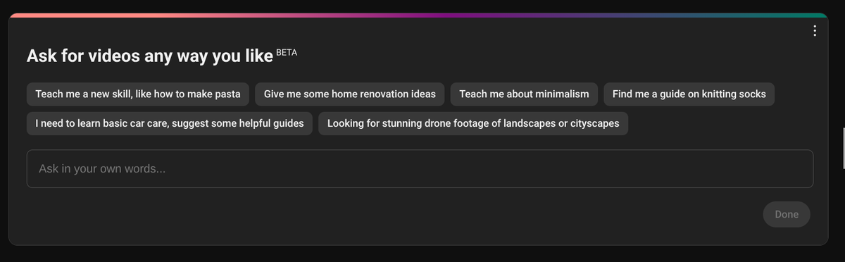 Love the new ways of discovering vids on youtube-