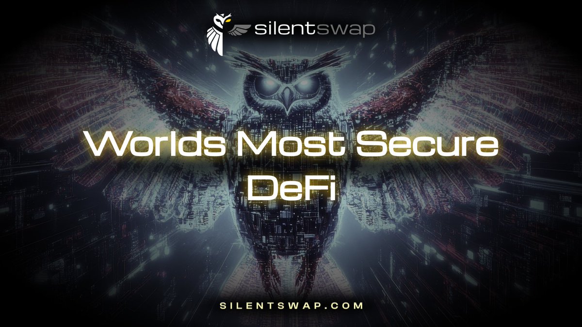 Happy weekend crypto legends! 

When you decide to take profits, remember to do it privately at Silentswap.com 🦉

Because privacy = security 🔐