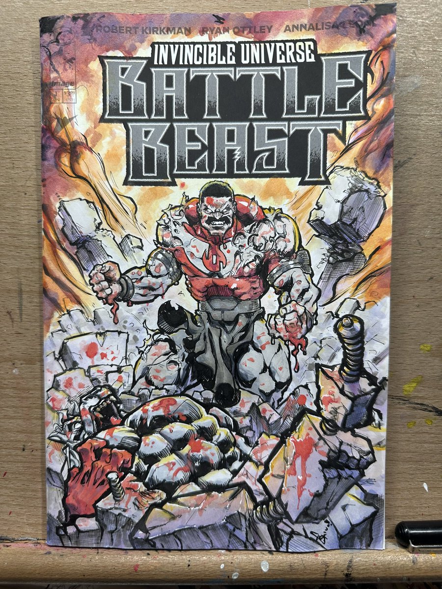 Eskivoart's tweet image. Thrash VS Battle Beast from Invincible
Hopefully papa rottley would be proud lol