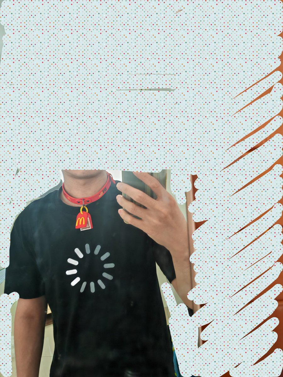 那很麦当劳了（）
（项圈完全戴的上，长度比我胳膊伸直还长……）