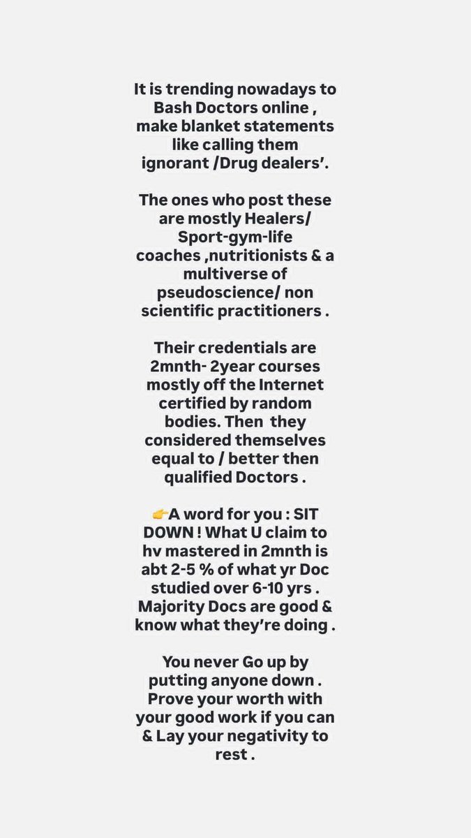DrRSheth11's tweet image. This ! it had to be said ! 

There's a difference between #healthscience &amp;amp; #pseudoscience-#nonsense.

Choose wisely .

#MedTwitter #medx
