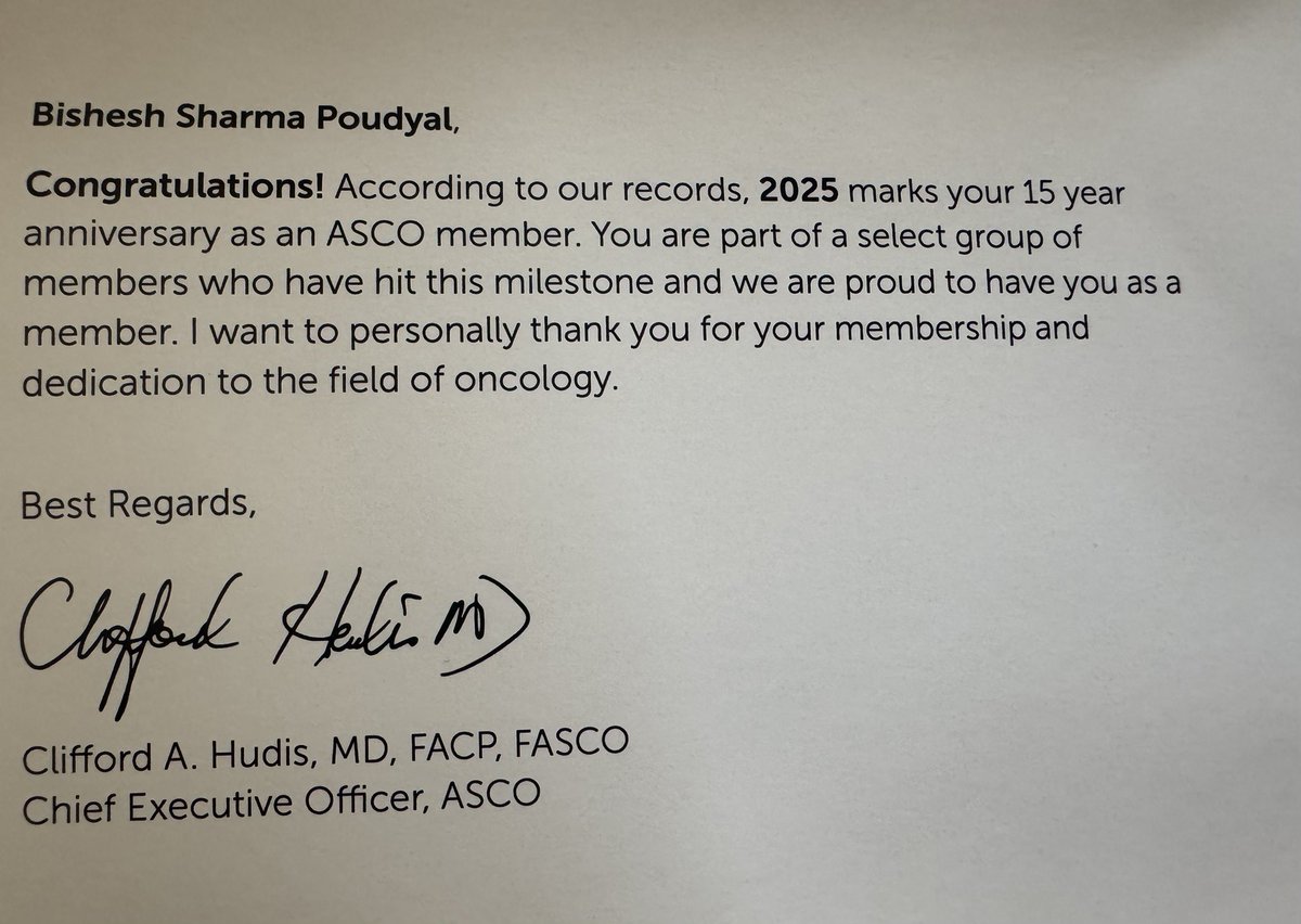 18 years of Hematology service and 15 years of ASCO membership. It’s time to retire folks ……..