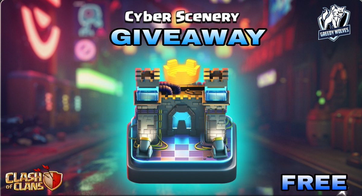 GIVEAWAY 🎁

⚔️Clash of Clans: Cyber Scenery⚔️

 how to enter👇

1. Follow <a href="/AjayCluster/">Ajay Cluster</a>
,  <a href="/clashwithujjwal/">Ujjwal Singh</a> &amp; <a href="/Greedywolves/">GREEDY WOLVES ™</a>

2. Repost🔁

3. Tag a friend!

4. Join our Discord Server 👇
discord.gg/greedywolves

Any Steps missing : not entered

Winner🏆  Drawn on July 20 , 2025 🔔