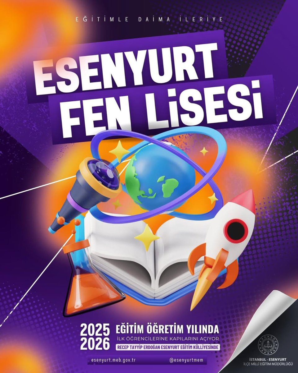 Esenyurt'a iki anadolu, bir fen lisesi açılmıştır. 2025-2026 yılında ilk öğrencilerine kapılarını açacak. <a href="/esenyurtmem/">Esenyurt İlçe Millî Eğitim Müdürlüğü</a> <a href="/istanbulilmem/">İstanbul İl Millî Eğitim Müdürlüğü</a>