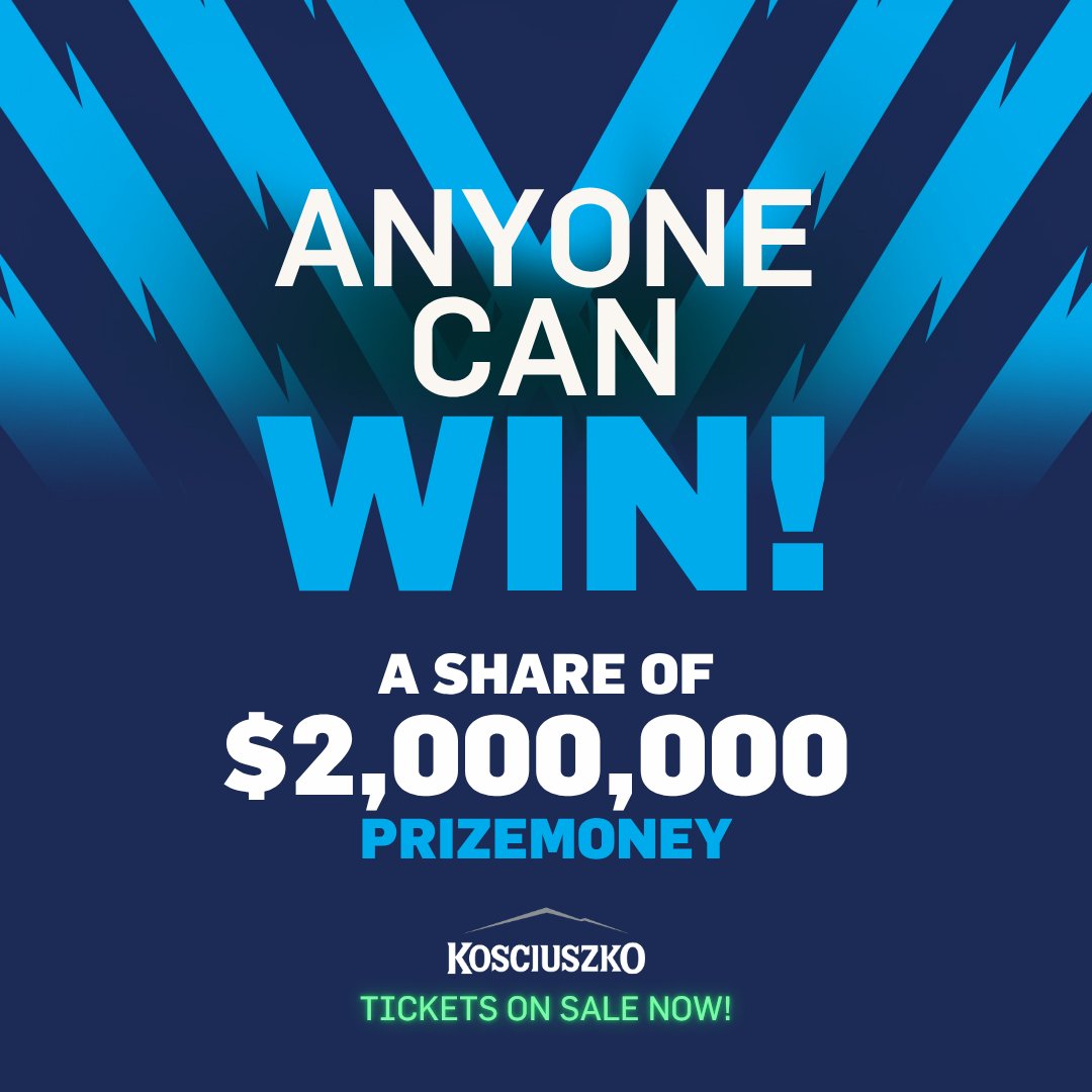 Celebrate a winning day with some tickets in #TheKosciuszko! For just $5 via TAB it's the chance to pick a horse and share in its winnings in a $2 million race on #TABEverest Day. Get together with mates and buy a bunch. Anyone can win!

TICKETS: tinyurl.com/2e6bzw22