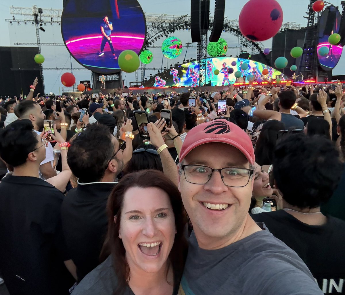Our 4th Coldplay show dating back to 2012!  Best one ever #ColdplayToronto #MusicOfTheSpheresWorldTour