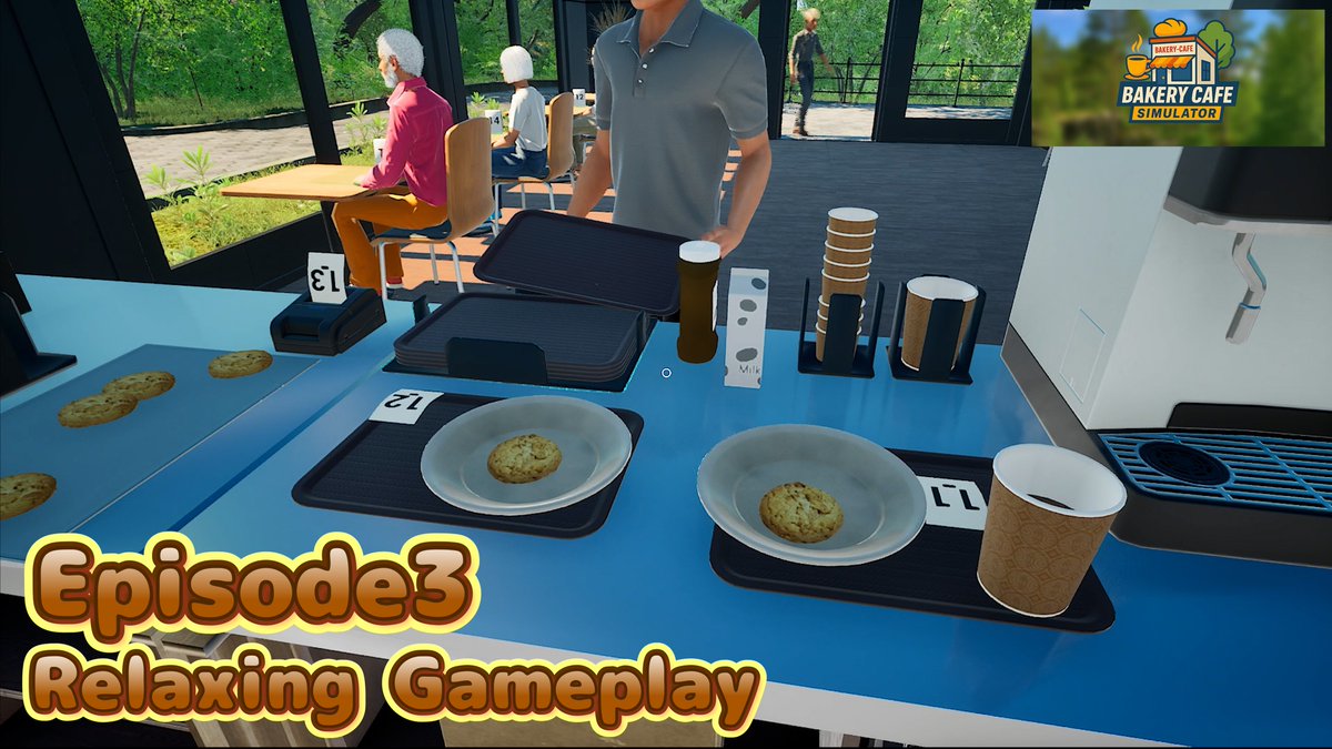 puteko_g's tweet photo. Bakery Cafe Simulator Episode3をアップしました！
クッキーとコーヒーで一息つきませんか🍪
#BakeryCafeSimulator

【Bakery Cafe Simulator】美味しそうなクッキーが焼けました！ | Episode 3 | relaxing gameplay https://t.co/u6XG7mgPvj @YouTubeより https://t.co/f11kH9Toq9