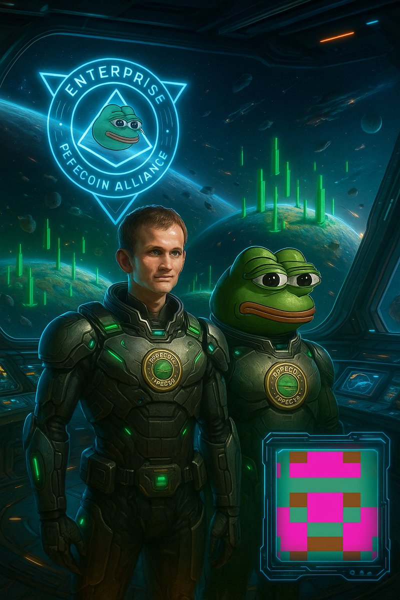 EnterprisePepe's tweet image. Day 15 tagging @VitalikButerin until he makes The Enterprise PepeCoin Alliance a reality.