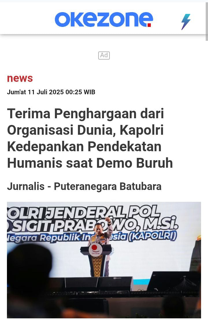 sakuhanamic's tweet photo. apresiasi diraih Kapolri Jend Polisi Listyo Sigit Prabowo. Penghargaan datang dari organisasi buruh internasional ITUC-AP sbg bentuk pengakuan atas dedikasi Polri dlm melindungi hak kaum buruh. Kapolri akan mengedepankan pendekatan humanis saat demo buruh #WujudkanBuruhSejahtera https://t.co/g9cAu2fLI6