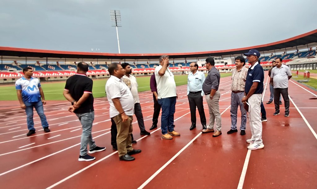 Ahead of the World Athletics Continental Tour Bronze event, Director, DSYS, Sri Deepankar Mohapatra, along with <a href="/afiindia/">Athletics Federation of India</a> and senior DSYS officials inspected the track and field at the #KalingaStadium.

#OdishaForSports