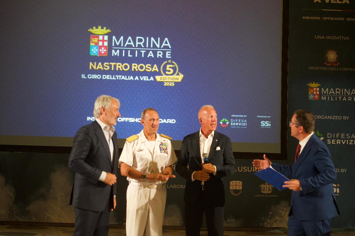 ItalianNavy's tweet image. Termina la 5ª edizione del #MarinaMilitare @nastrorosatour, il Giro dell'Italia a Vela.
“Questa manifestazione raccoglie tutti i valori che noi cerchiamo di insegnare ai nostri militari: spirito di sacrificio, determinazione e senso di appartenenza ad un gruppo, per noi…
