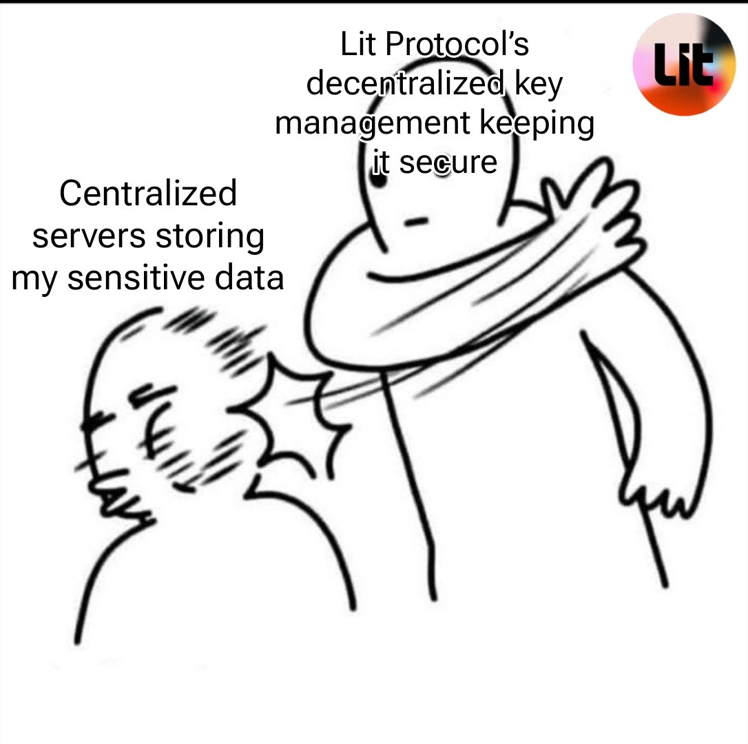 forhadur185's tweet photo. When someone suggests storing private keys on centralized servers…
@LitProtocol: Nope. 👋🔐
#LitProtocol #Web3Security #Decentralization #KeyManagement #StaySecure https://t.co/1f6KPCr1Sk